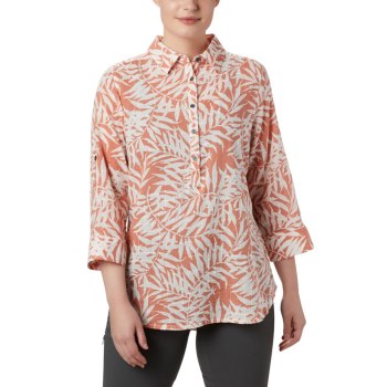 Columbia Summer Ease Popover Tunic, Camisa Naranjas Para Mujer | 496708-VQB